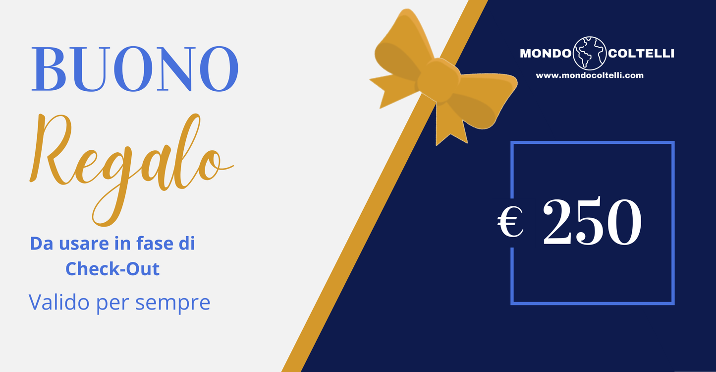 Buono Regalo Mondo Coltelli