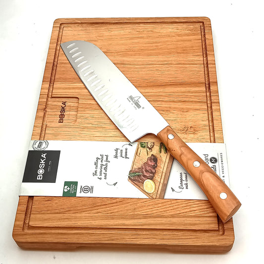 Set MaglioNero Santoku e Tagliere