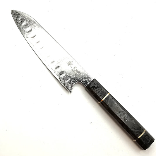 Kyriu Santoku Manico in Carbonio
