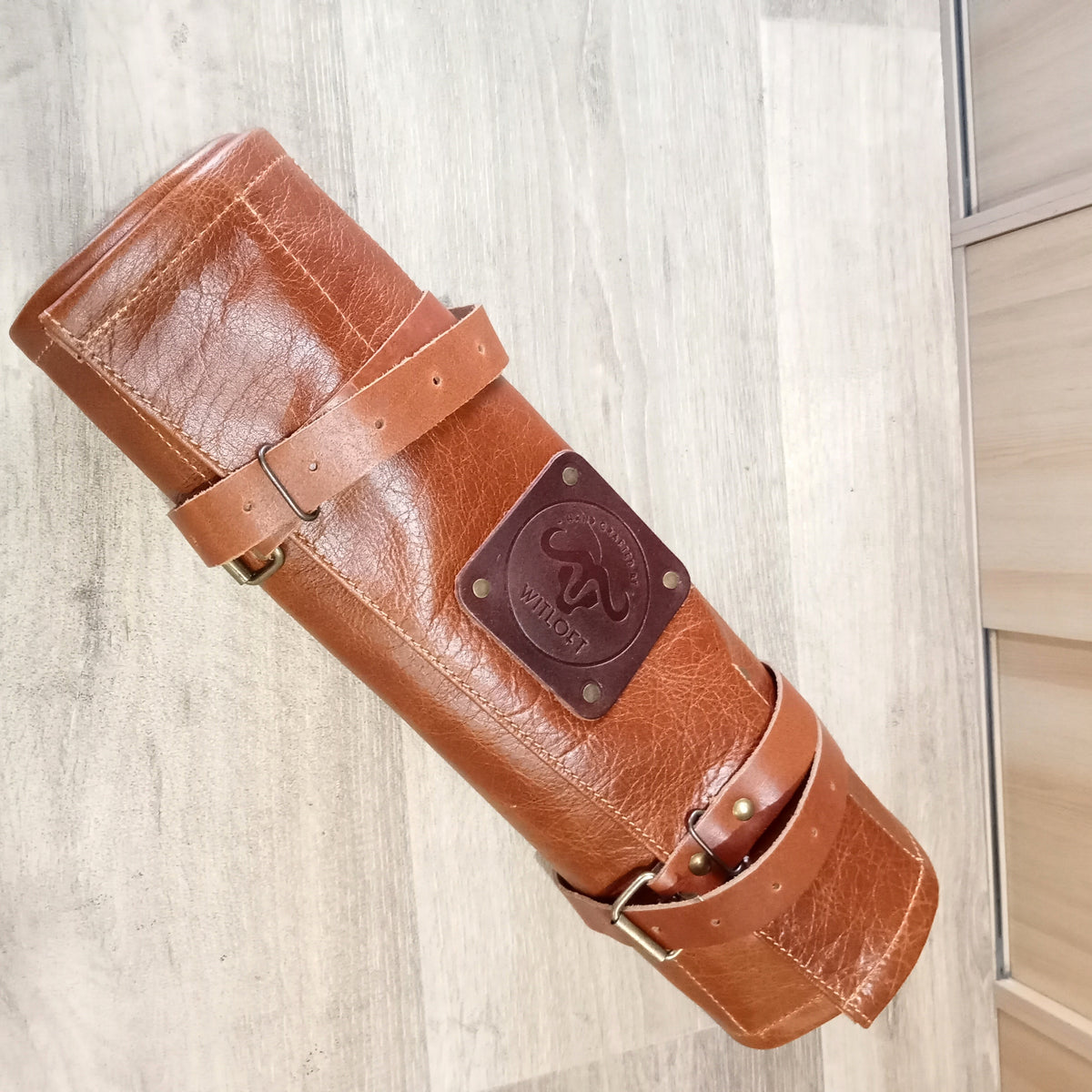 Borsa Porta Coltelli in cuoio 17posti
